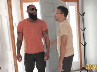 Wife's 1st Time with a Well-Endowed Lover – Her Spouse Watches It All Unfold