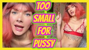 Too Small for Pussy, Locked in Permanent Flat Chastity