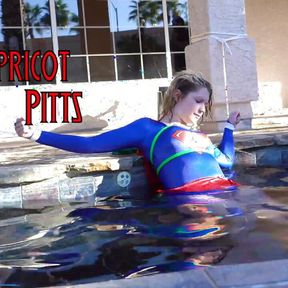 Supergirl Cosplay Water Bondage Predicament