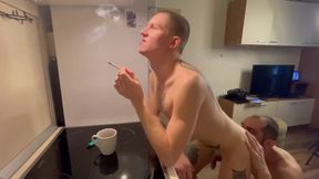 While I Was Smoking a Cigarette, the Guy Licked My Ass and Fucked