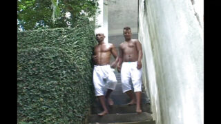 Vidéo amateur gay maison d'une fellation avec un homme noir se terminant par une éjaculation interne.