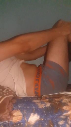 Masturbating after... while wearing underwear.