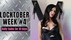 Locktober Week #4 - Daily Tasks for 10 Days - Mistress Justine Cross