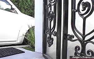 Sexy japanese ts barebacked by neighbor