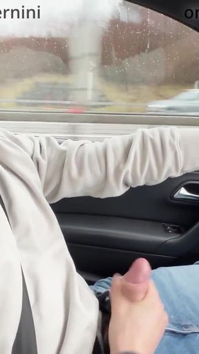 almost crashed the car when I jerked him off and tortured him after his orgasm   Clip 2