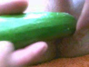 A small cucumber up in my ass feels great to be a slut