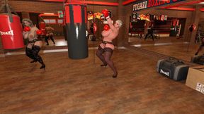 Mature BBW fight club #1