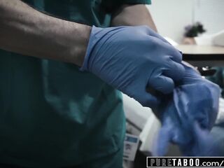 PURE TABOO Perv Doctor gives Teen Patient Snatch Exam