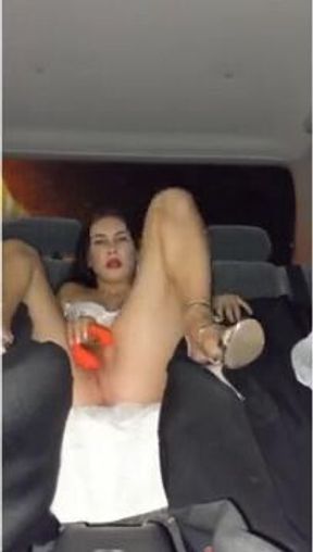 Rosemary Gene's Exciting Car Adventure with a Vibrator!