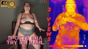 Sports Bra Try-On COMPLETE COLLECTION with Boob Bounce Tests and Naked Twerk Tease (4K Landscape)