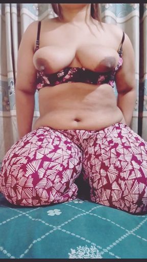 Busty MILF Home Alone Intense Dildo Ride & Loud Moaning Climax