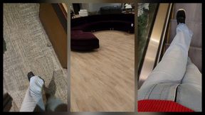 1 Min ASMRING Latest Clip Walking Around Public Spaces and Riding Down an Escalator