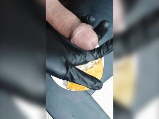 I cum in a pie whilst wearing gloves previous to eating it.