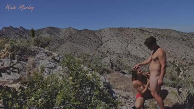 Blowjob on Mountain Top While Hiking