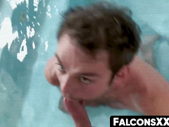 FalconsXXX.com - Handsome gay records a hot session of cock sucking and raw anal