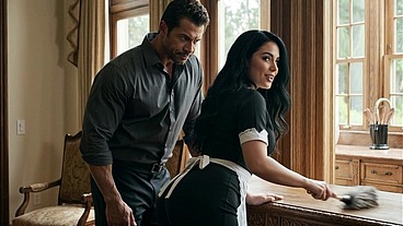 MILLIONAIRE MAN FUCKS HIS DOMESTIC EMPLOYEE WHEN HIS WIFE IS NOT AT HOME - PORN IN SPANISH - AUDIO IN SPANISH - AI PORN