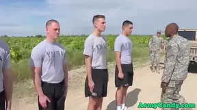 Military Orgy Hunks Drilling Ass Outdoor