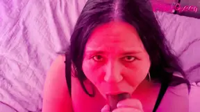 Latina Hotwife BBW Sucks BBC Cock for Cuckold Husband BLOWJOB