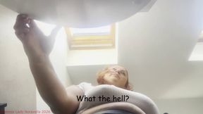 Shrunken in the toilet of the unaware stepmom