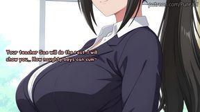 Your horny teacher Sae Chabashira became too jealous! (Sex JOI)