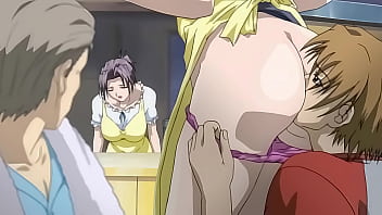Hentai &ndash_ Sneakily Eating My Stepmom&#039_s Ass While She Talks with my sFather [Uncensored] [Subtitled]