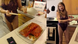 Lonely Girl Makes Ribs for Daddy and Gets Fucked - SOUNDING SQUIRT AT END