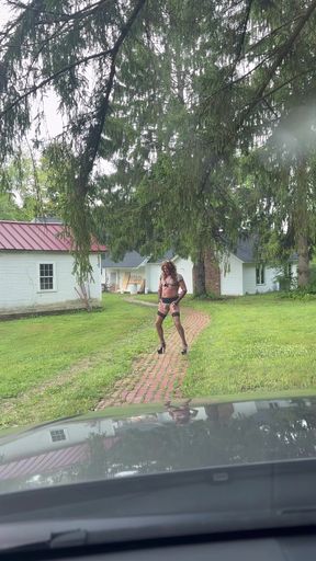 Walking and Posing Outdoors During the Day