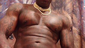 Big black hairy cock worship: hallelujah johnson african king part 2 - man solo masturbation