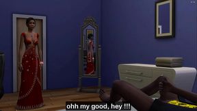 FULL- Indian stepmother goes to her stepson'_s room to apologize for arguing with him because he caught him masturbating - india creampie