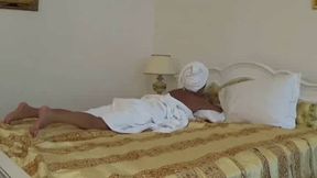 Stepson Massages Big-Tit Stepmom After Her Shower