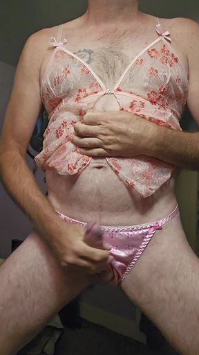 Some Jerk off Fun in My Pink Satin Panties