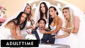 Cheating Bride Takes Big Dick in Insane Reverse Gangbang