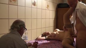 Luna Dark - Caregiver Gets Fucked In Front Of The Old Pimp