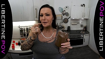 Chocolate Desires: Julia Exclusiv’s Naughty Kitchen Fantasy