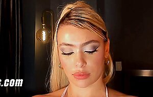 Pierced Blonde Fitness Model Multiple Orgasms