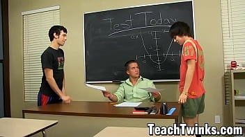 Gays Ryan Sharp and Kyler Moss seduce teacher Drake Mitchell