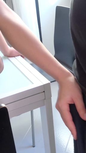 Captivating moment from "GERMAN SCOUT - COLLEGE TEEN LIZ TALK TO FUCK AT REAL CASTING"