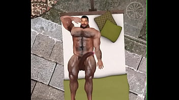 drone catches handsome hunk chris chester by pool naked