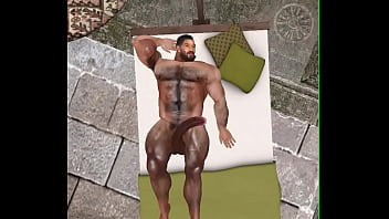 drone catches handsome hunk chris chester by pool naked