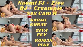 Naomi FJ Ziva BJ Creampie Sex Cam B 4K