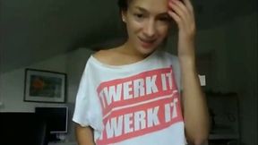 lovely 18yo stepsister has fun dancing
