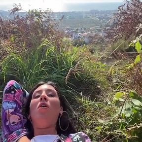 Caught a Pissing Girl and Took Her to the Mountains to Fuck