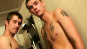 ”Erotic licking balls & jerking shaft by boners Cain & Potter”
