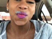 ASMR - Gum Chewing - Bubble Blowing - EbonyLovers