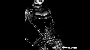 Kinky 3D Anime Slaves Bound in Latex for BDSM Fetish Fun