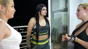 colombian sluts get naughty during their gym routine - mia montielth