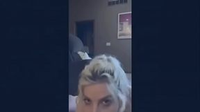 Kinzy Jo hot wife sucking neighbor'_s cock startled when husband comes home