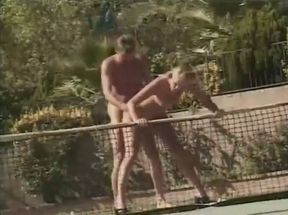 Gets her pussy pounded at the tennis court