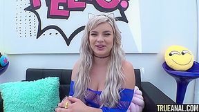 Curvy Big Ass Blonde Heather Honey Has Her Gaping Asshole Plugged By A Big Dick - Cum On Ass In Pov Anal