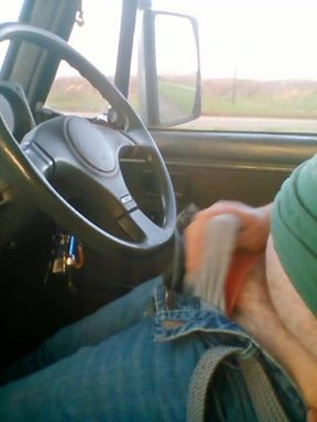 Layby car jerk and cum